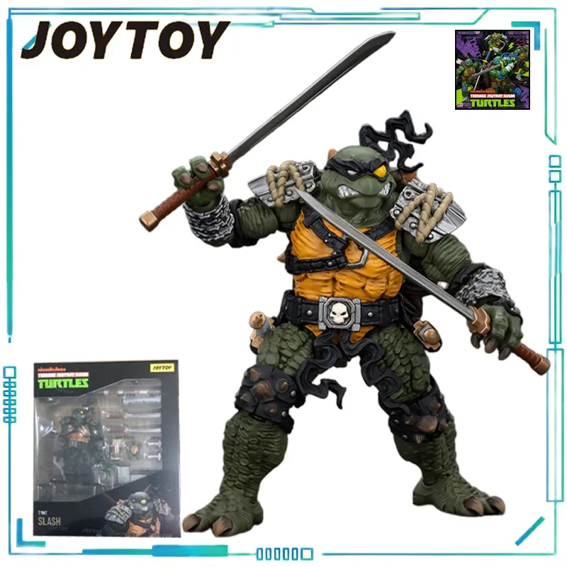 JOYTOY Echte JOYTOY x Ninja Turtles Series Tokka en slash en Krang Beweegbare eindproductmodel cadeau verzamelobjecten pop