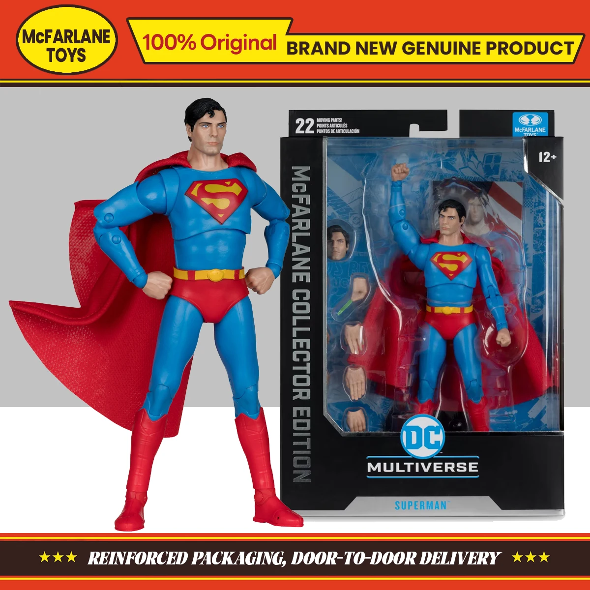 McFarlane Toys DC Multiverse The Movie 1978 Superman Collector Edition 7 inches Action Figure Collection Original Model Gifts