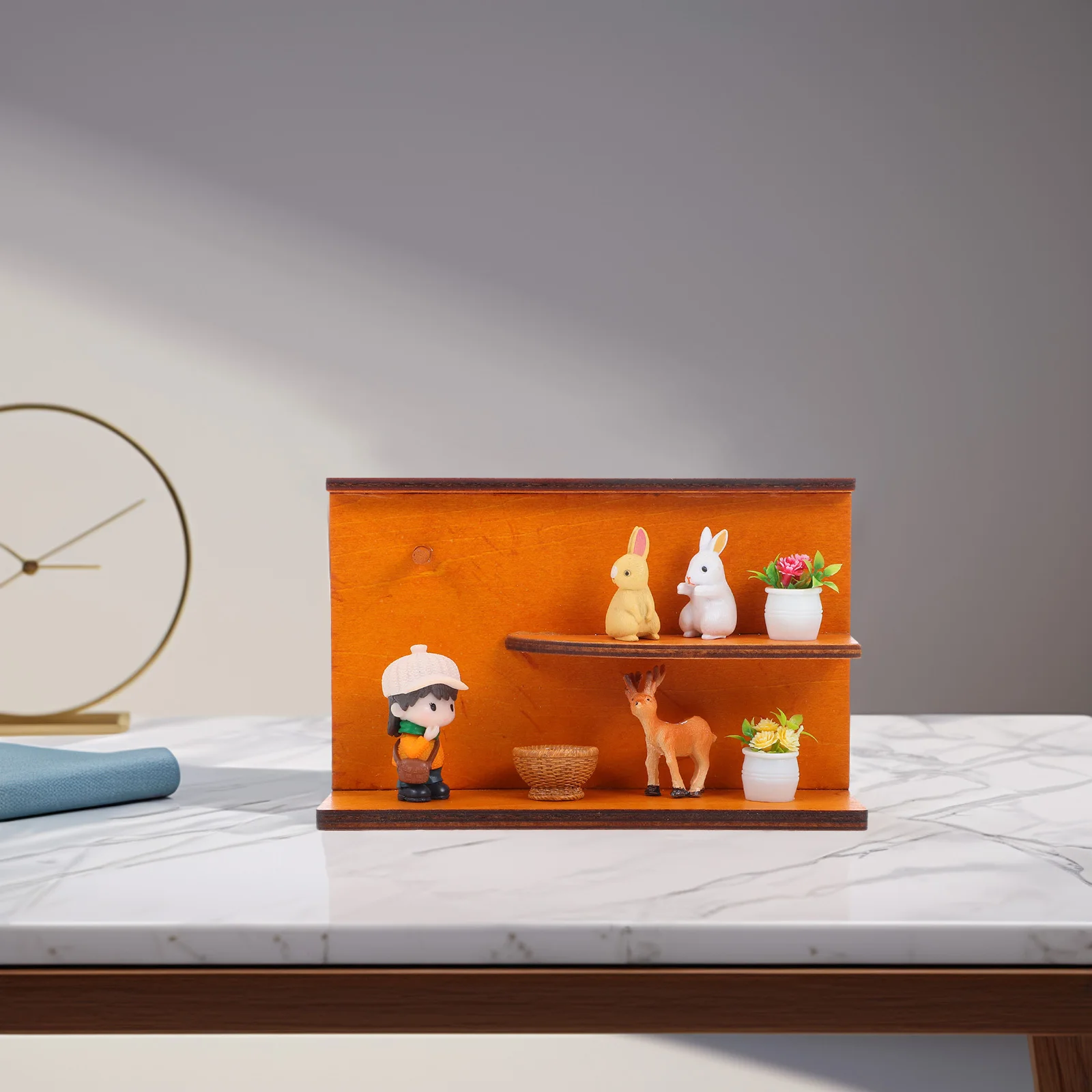 Miniatur-Bäckerei-Store, Wandhintergrund, Tafel, Konditorei, Szene, Simulation, Puppenhaus, Display, Hintergrund, Szenenlayout