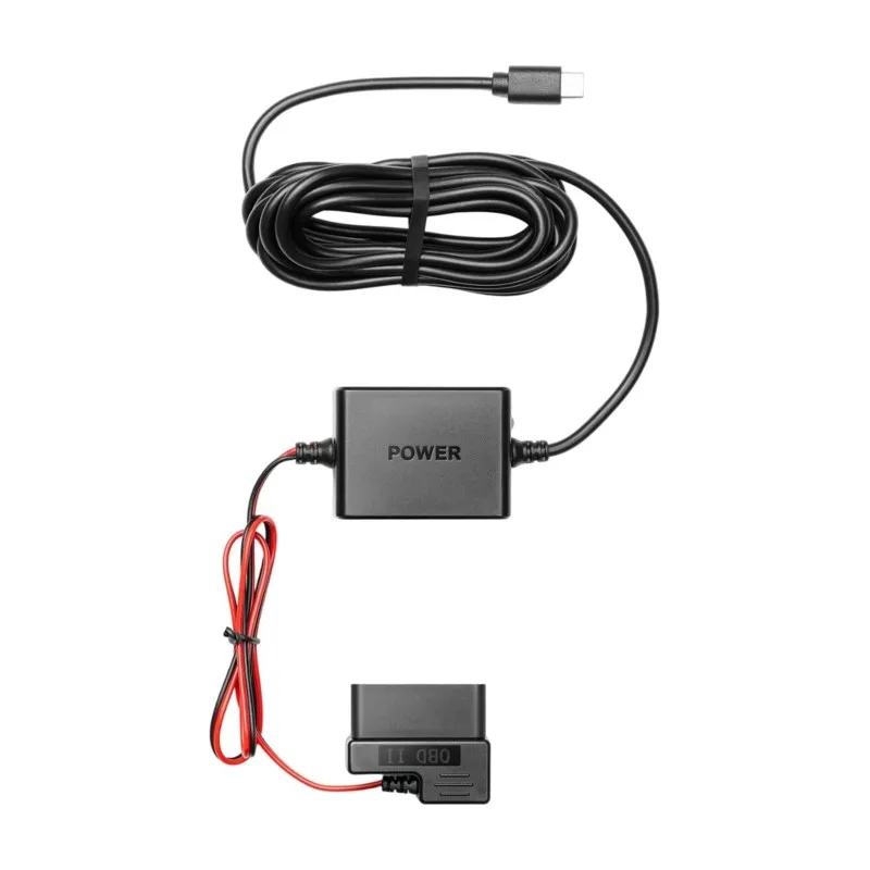 ABHX-Adjustable Hardwire Kit OBD II Type-C Interface Parking Monitoring Line 24H Parking Surveillance For 70Mai Dash Cams