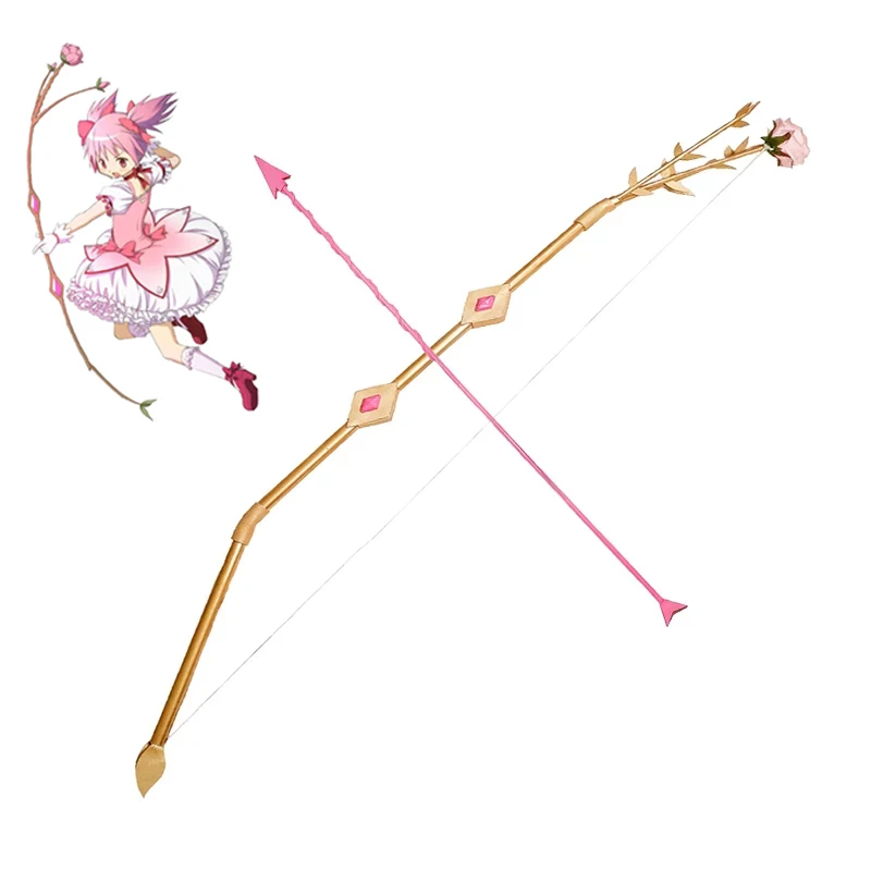 Kaname Madoka Cosplay łuk strzałka róża broń zabawki rekwizyty Puella Magi Madoka Magica jednolite akcesoria Anime impreza z okazji Halloween prezent