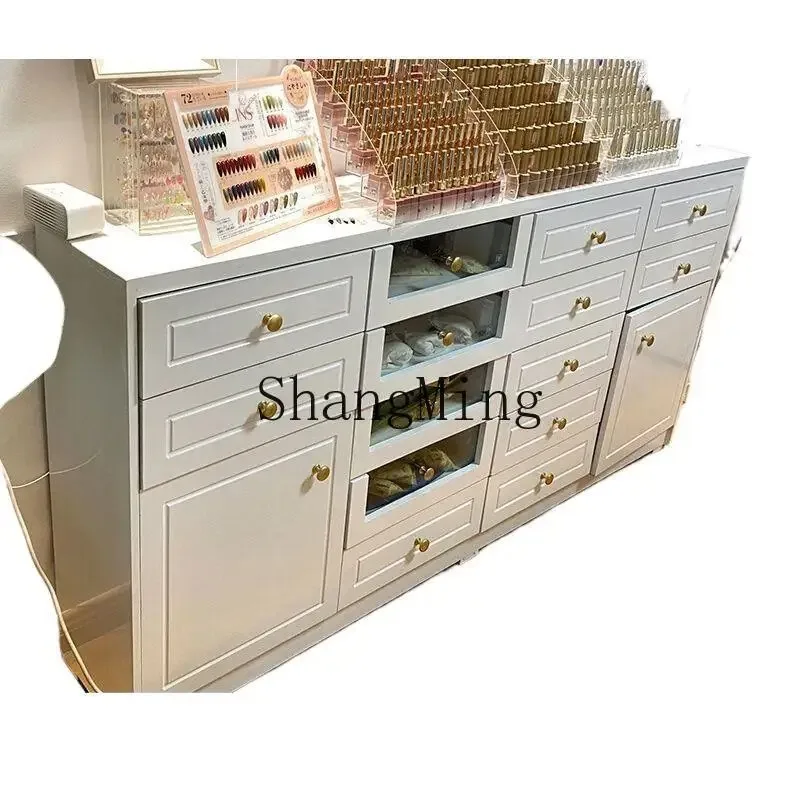 

CL Nail Polish Display Cabinet Storage Drawer Organizer Nail Polish Gel Storage Nail Salon Product Floor Wall Cabinet