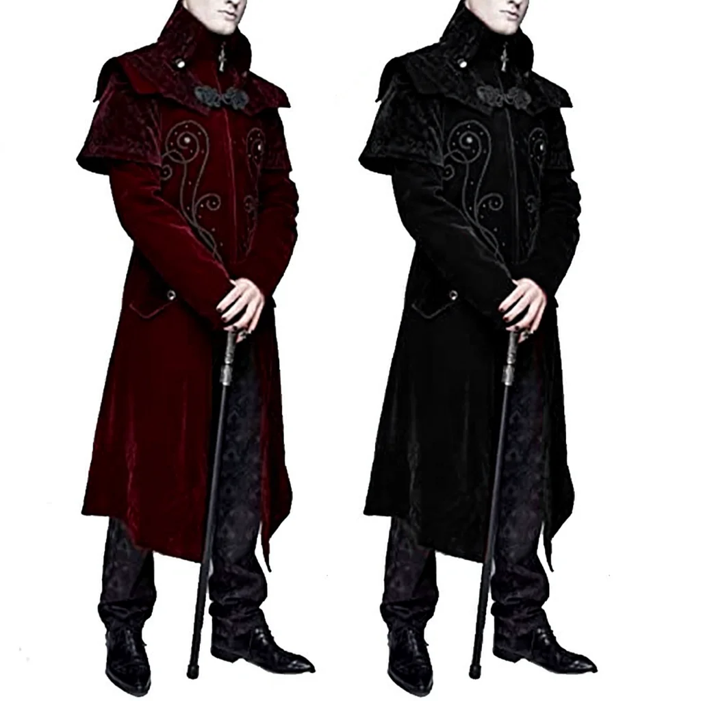 

Gothic Style Halloween Cosplay Jacket New Arrival Fall Winter Stand Collar Outerwear Women's Ethnic Costume Stage Costume