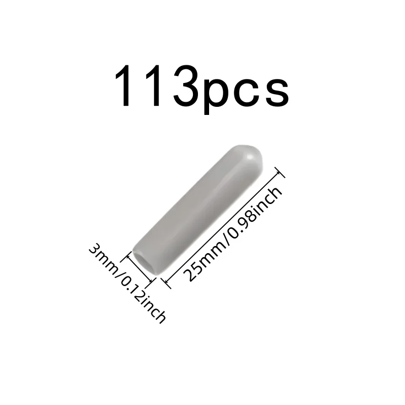 113 pcs Anti-Scratch Tip Protectors, Easy Push-On Install, Home Appliance Safety Dishwasher Rack Tips, Universal Fit Design