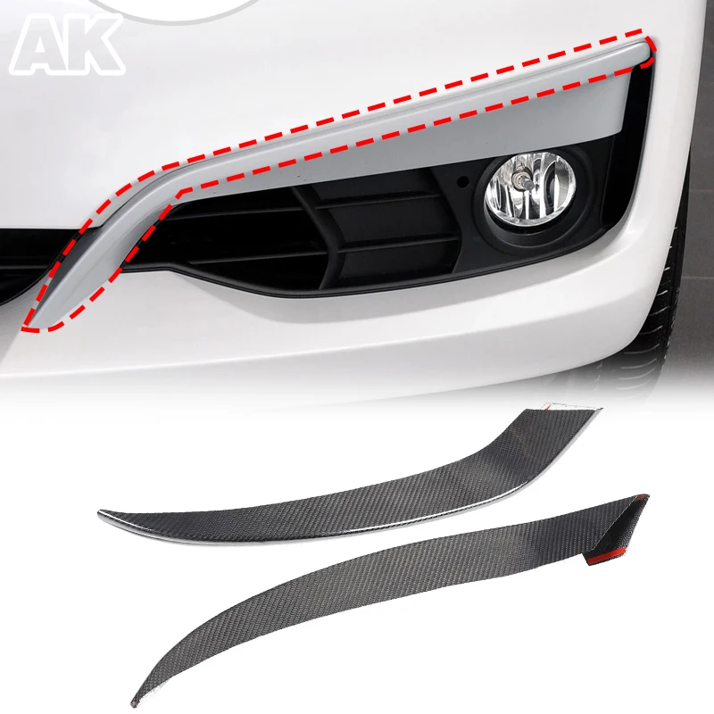 

For BMW 3 Series GT F34 2013-2018 Real Carbon Fiber Car Front Fog Light Panel Trim Cover Protection Car Accessories