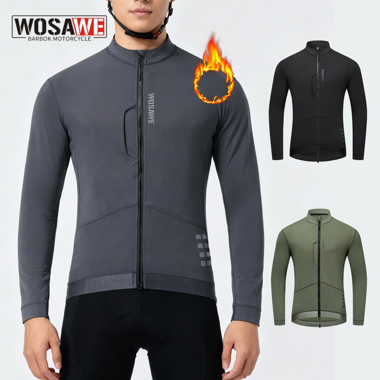 

WOSAWE мотоциклетная куртка зимняя теплая мотоциклетная куртка ветрозащитная светоотражающая дышащая внедорожная мотоциклетная куртка для езды на велосипеде