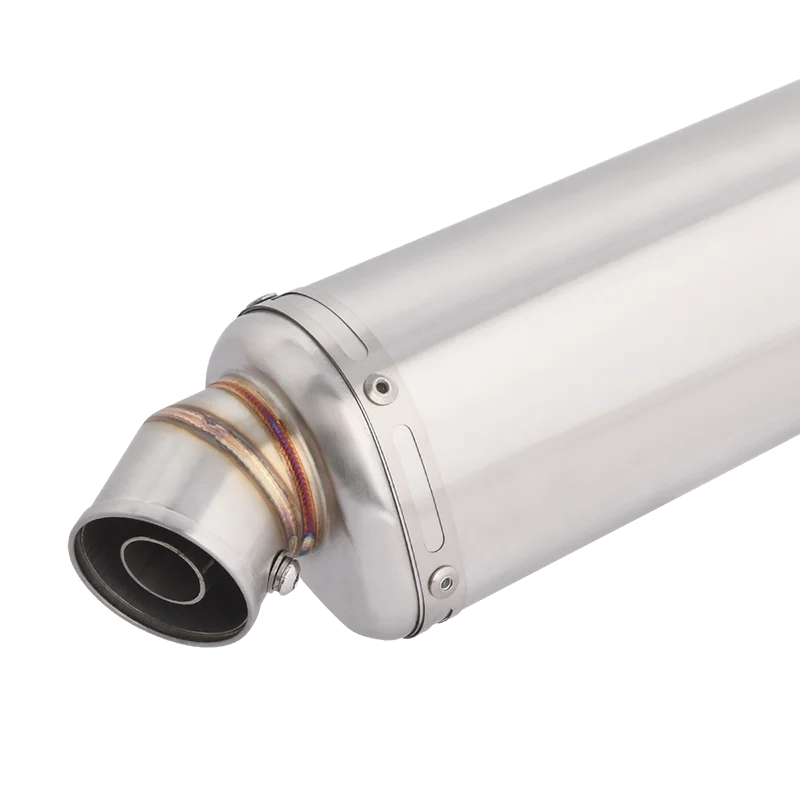Universal 51mm Motorcycle Exhaust Pipe Escape 420MM For CBR650 R6 ER6N MT09 CF675SR Ninja650 NC700 Muffler Removable DB Killer - view 2