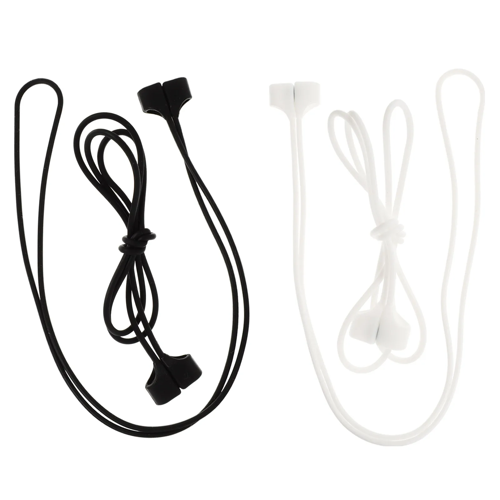 

4pcs Anti-lost Silicone Earphone Rope Lightweight Portable Hanging Chain for Headphones Earbuds Loss Prevention Practical Dual
