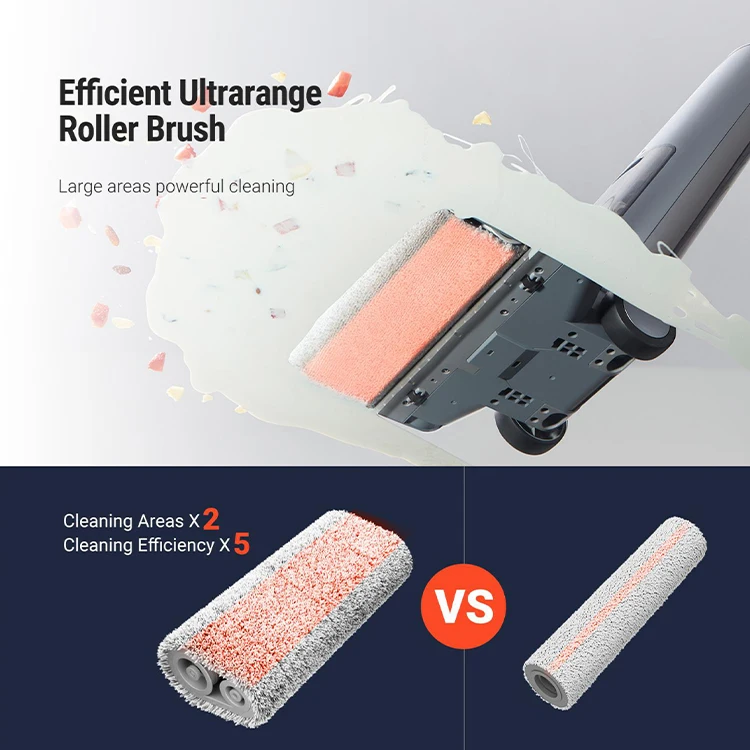 Floor Mopping Machine Electric Floor Sweeper and Mop With Suction Function Electric Smart Mops Cleaner With Self Cleaning