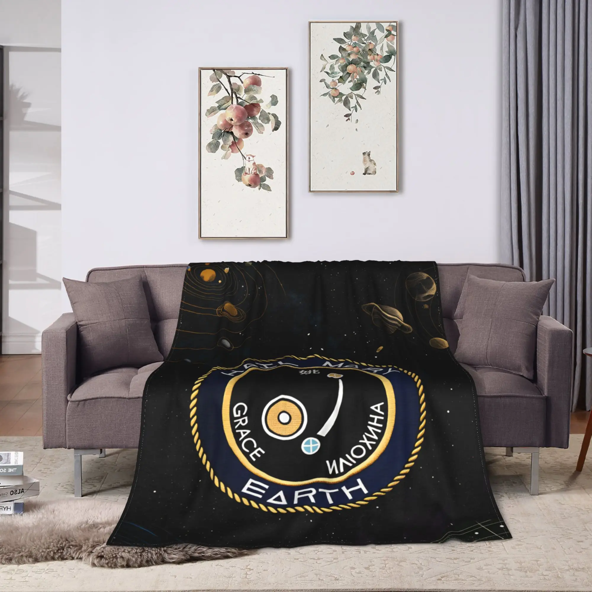 Super Soft Blankets Travel Project Hail Mary Bedding Throws  Flannel Bedspread For Couch Bed Novelty Sofa Bed Cover