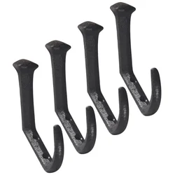 4 Pcs Hangers Cast Iron Bent Nail Hook Unique Wall Hooks Road Stud Vintage Metal Key Hat for Coat Hanging Storage