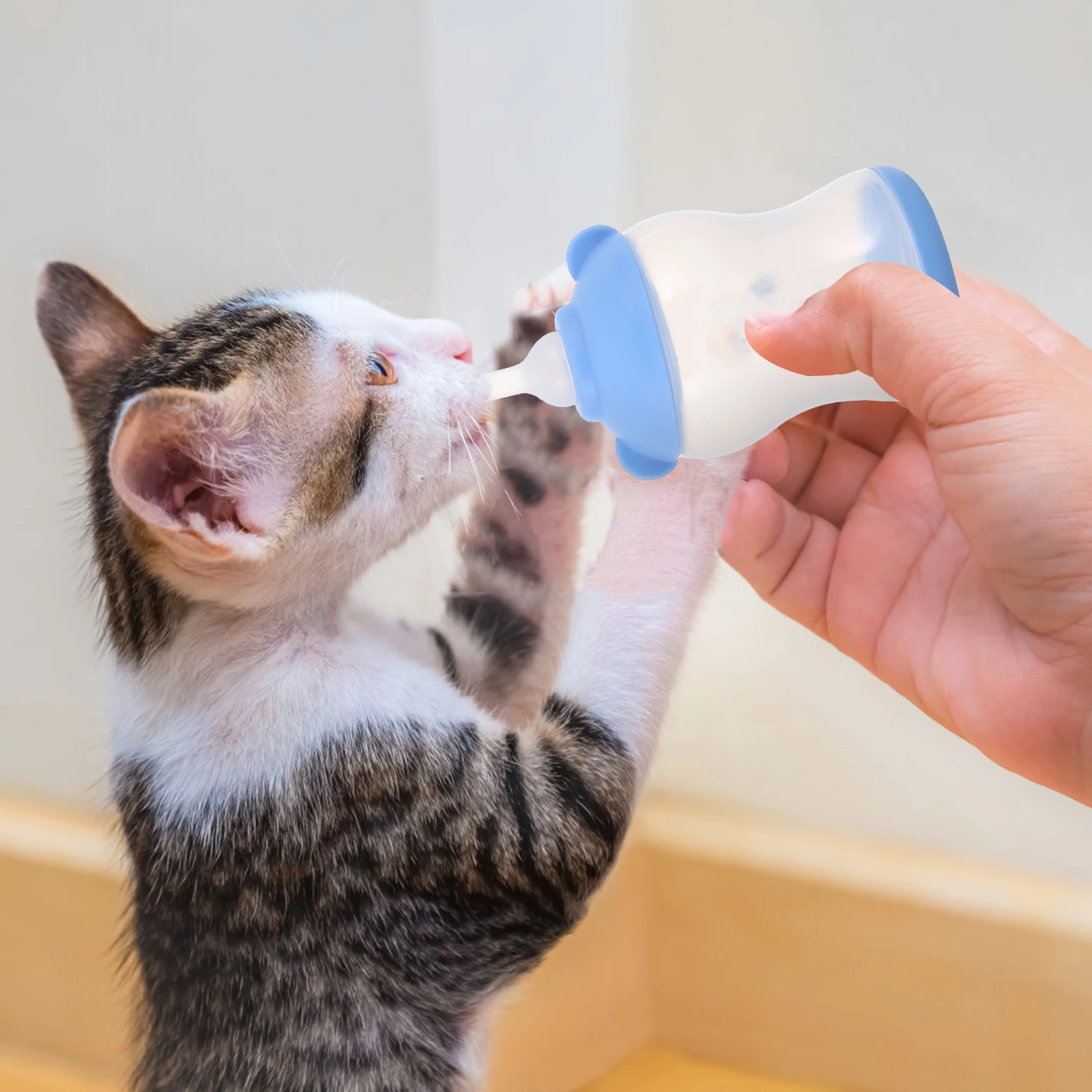 Silicone Pet Feeding Bottle for Kitten Puppy Nursing Durable Mini Plastic Milk Feeder Small Animals Dog Supplies