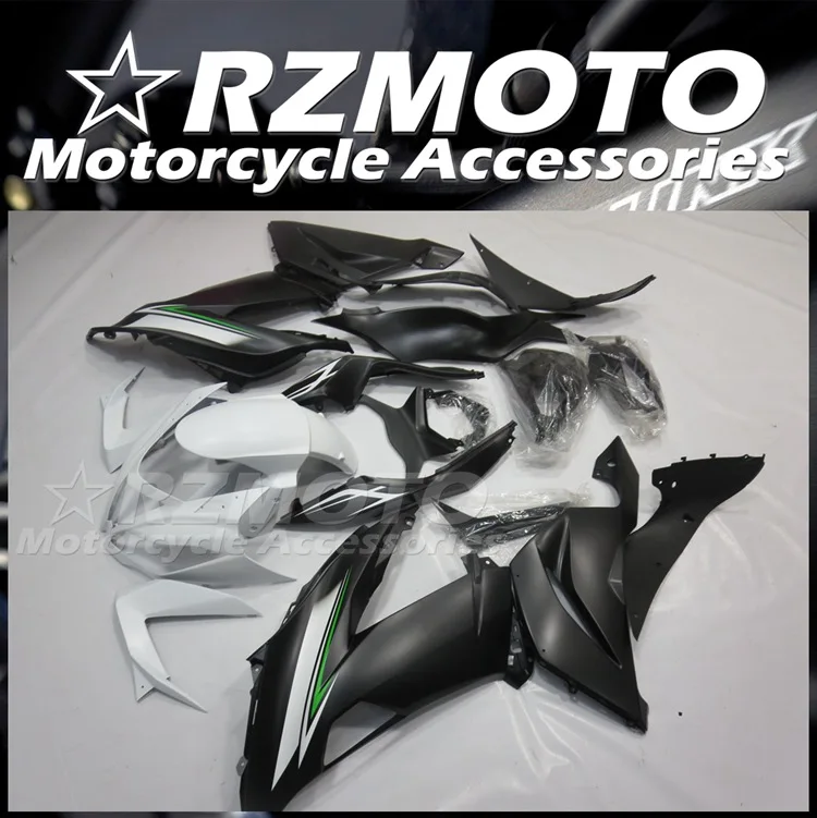 

4 подарка, новый комплект обтекателей из АБС-пластика, подходит для Kawasaki ZX-6R 599 ZX6R 636 2013 2014 2015 2016 2017 2018, кузов черного и белого цвета на заказ