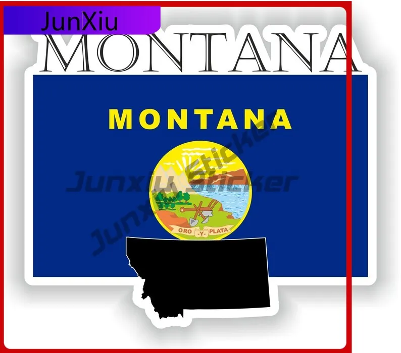 

Montana Usa Flag Map Stickers Rv Motorcycle Accessories And Decals Outdoor Custom Sticker Camping Car Decoration For Laptop Book