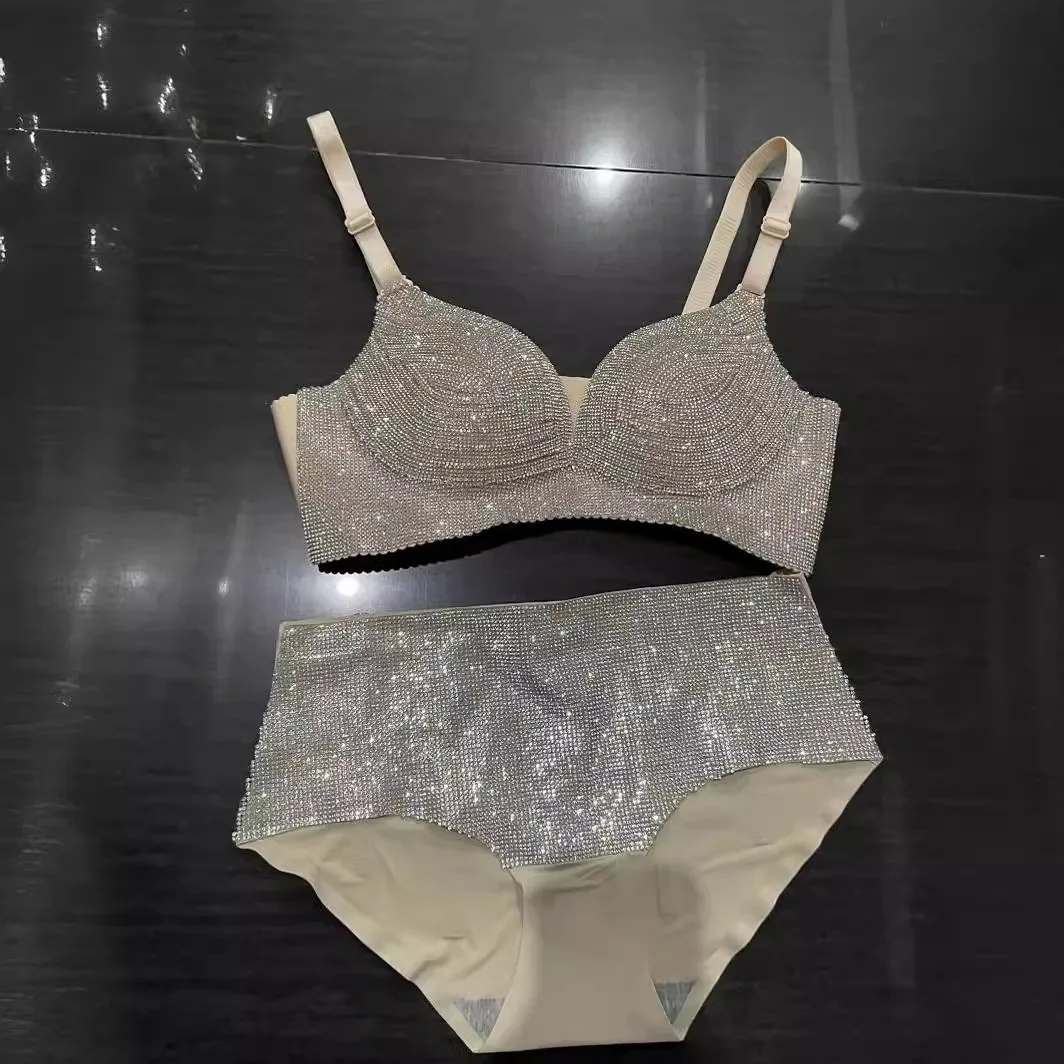 Maillot de Bain Sexy avec des Diamants pour Femme, Bikini de Performance Pop, Discothèque, Bar, DJ, Chanteur, Leading Dance, Vêtements de Scène