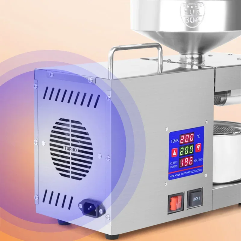 Smart Oil Press, Automatic Coconut Cold-Press Oil Extractor, Digital Temperature-Controlled Home Oil Press, Fully Automatic