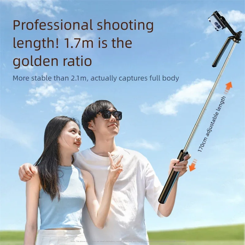 Selfie Stick 1.7 Meter Ultra Long Stretch Portable debounce Phone Holder Bluetooth Remote With Fill light Tripod Stand For Live