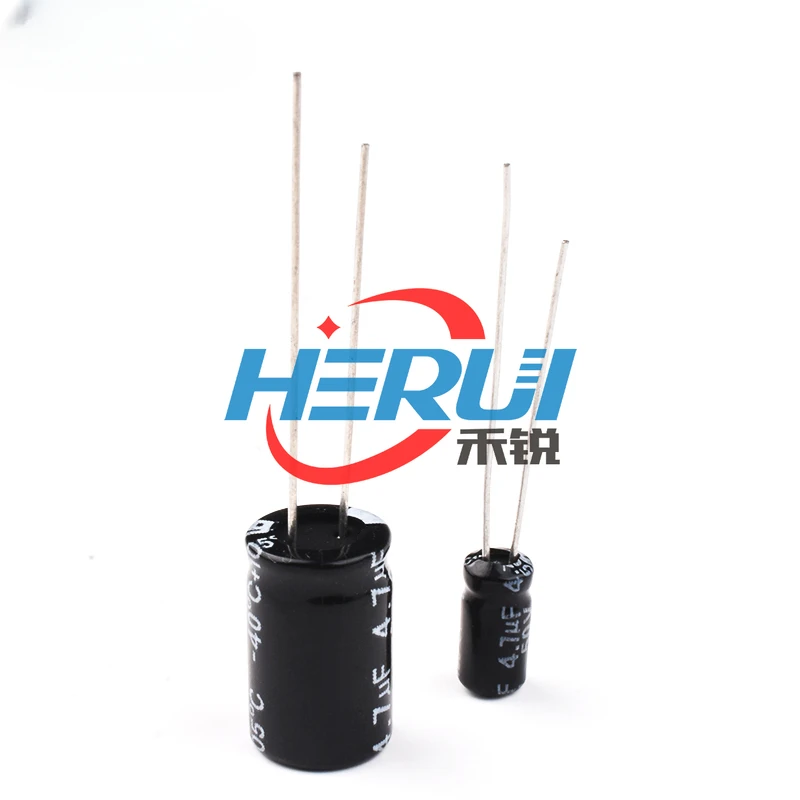 In-line aluminum electrolytic capacitor High frequency low resistance 50v 400V 4.7UF SMD chip electrolytic capacitor 4.7uf