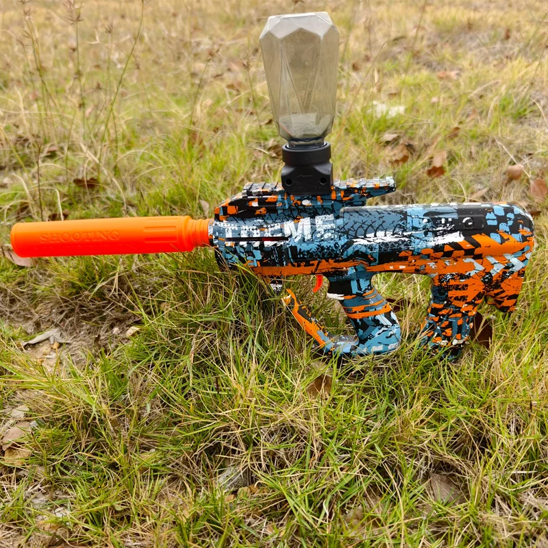 AUG بندقية لعبة الكرة الكهربائية الناسف مسدس اطلاق النار الرياضة لعبة في الهواء الطلق عالية السرعة قابلة للشحن لعبة تفاعلية لصبي الكبار هدية #2