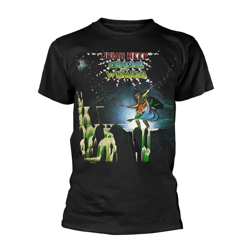 Uriah Heep 'Demons And Wizards' Black T shirt - NEW