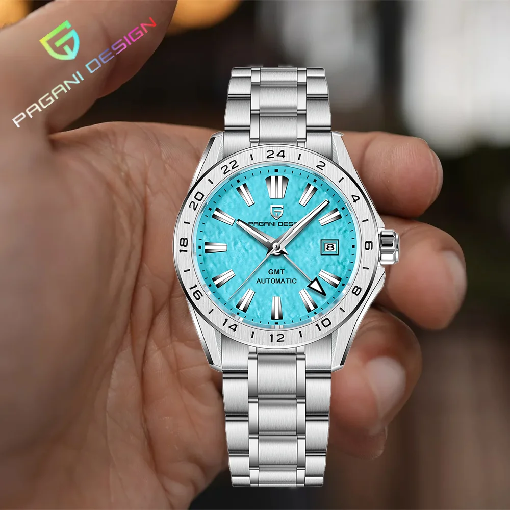 

PAGANI DESIGN New Luxury Men's Sports GMT Watch Sapphire Glass AR Automatic Mechanical Waterproof 100m Watch Men's Watch