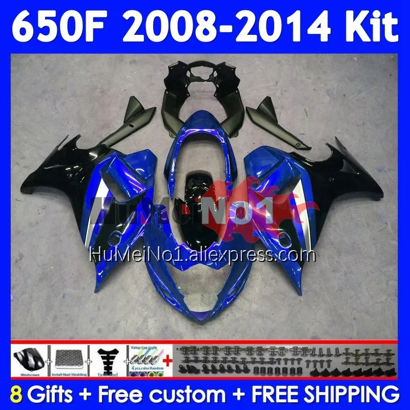 GSX650F For SUZUKI GSXF 650 GSX 650F 113No.108 GSXF650 08 09 10 11 12 13 2008 2009 2010 2011 2012 2013 2014 Blue black Fairing