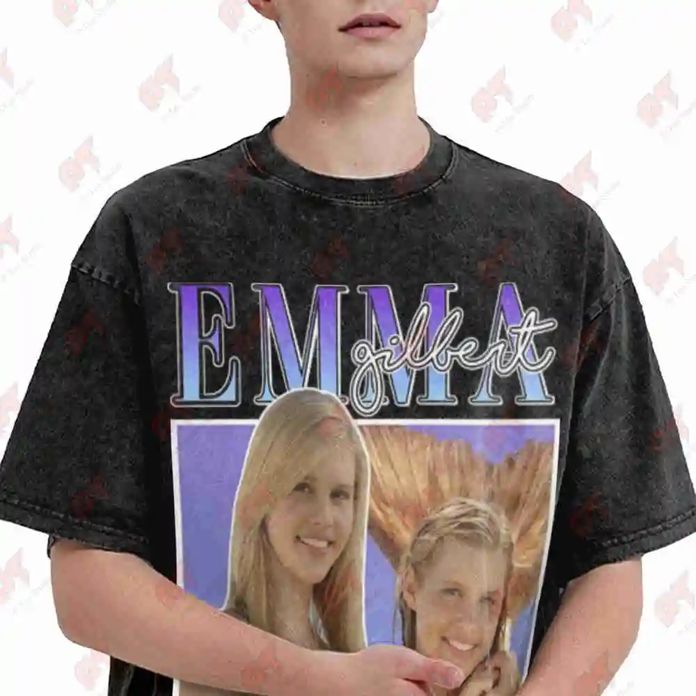 Emma Gilbert H20 Just Add Water Vintage 90s TV Show Vintage Washed Tee Pure Cotton T-Shirt