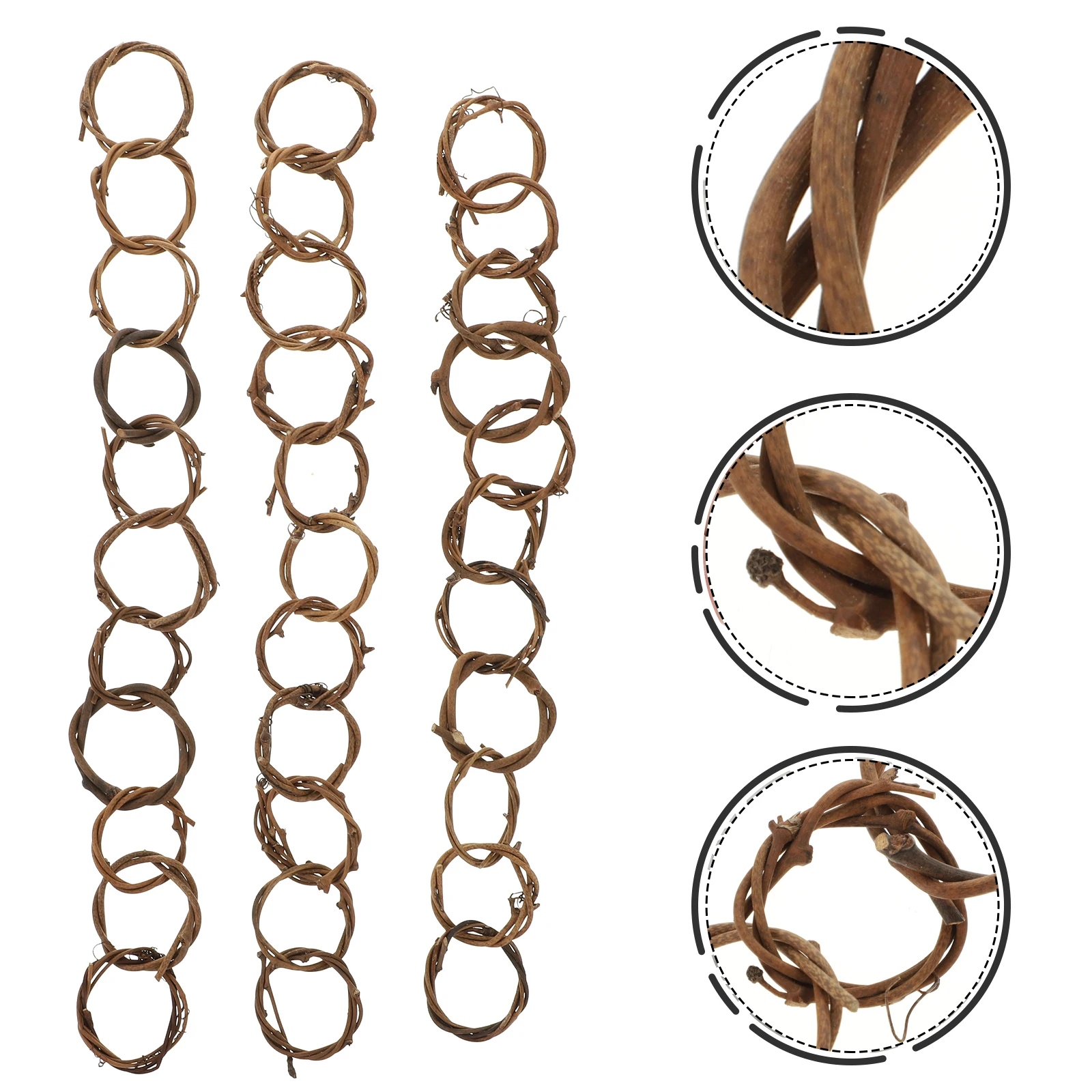 

6Pcs Woven Rattan Pendant Decorative Adornment for Office Hotel School Store Interior Wall Hanging DIY Art Piece