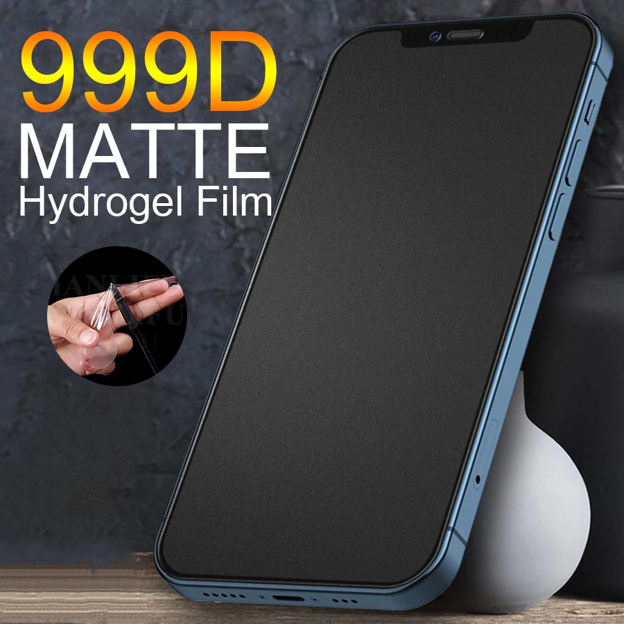 

Front+Back Matte Full Cover Hydrogel Film For iPhone 11 12 13 14 15 Pro Xs Max X XR Xs 8 Plus Full Cover TPU Screen Protector