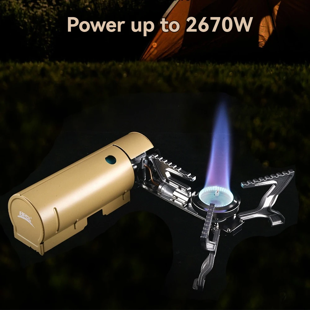 

New2026 BRS-99 Camping Outdoor Portable Gas Folding Cassette Super Stove Camping Cookware 3800W Burner Furnace Camping Stove Gas