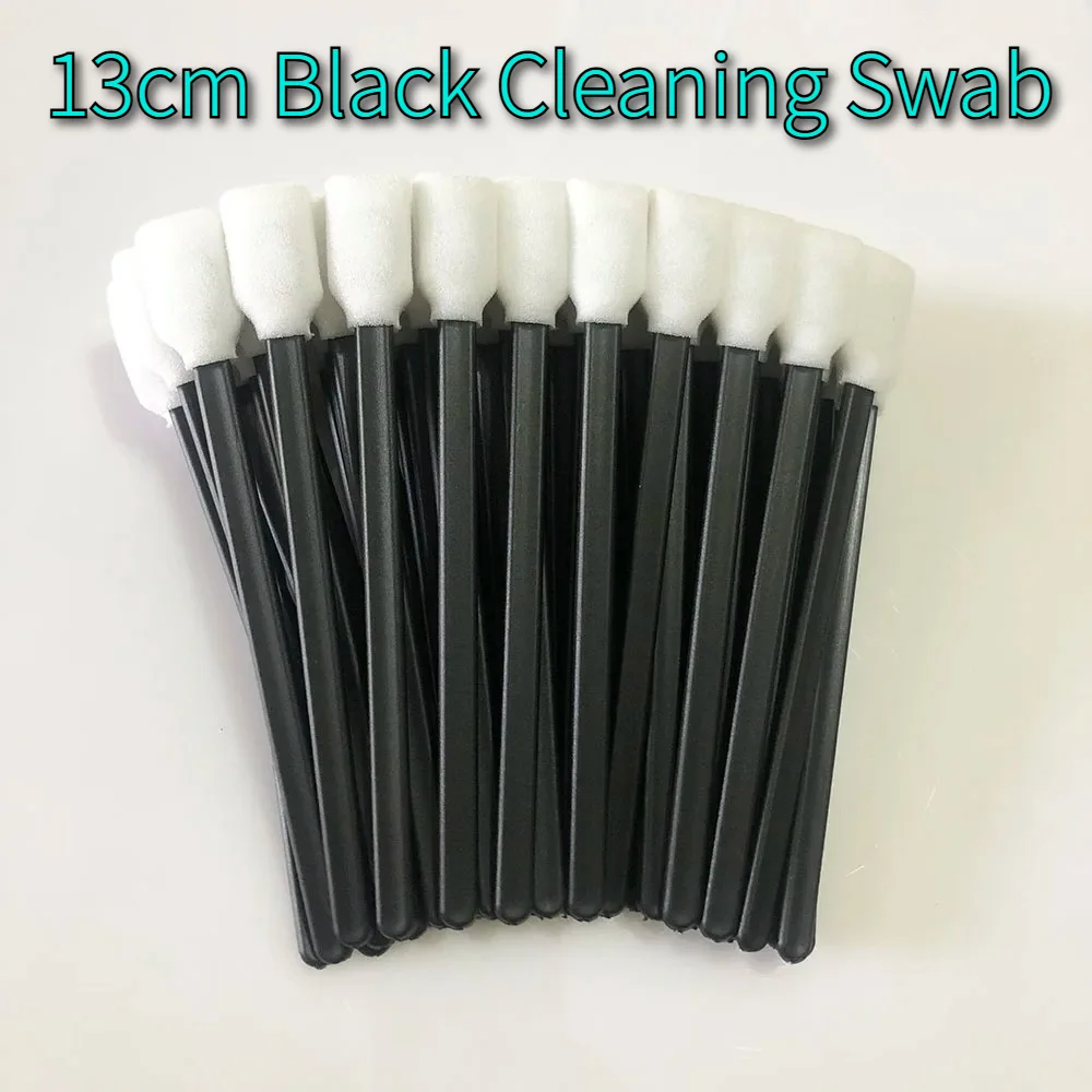 Black Printhead Solvent Cleaning Foam Clean Printer Head Sponge Cotton Buds Stick for Epson Roland Mimaki Mutoh Print Head Tool