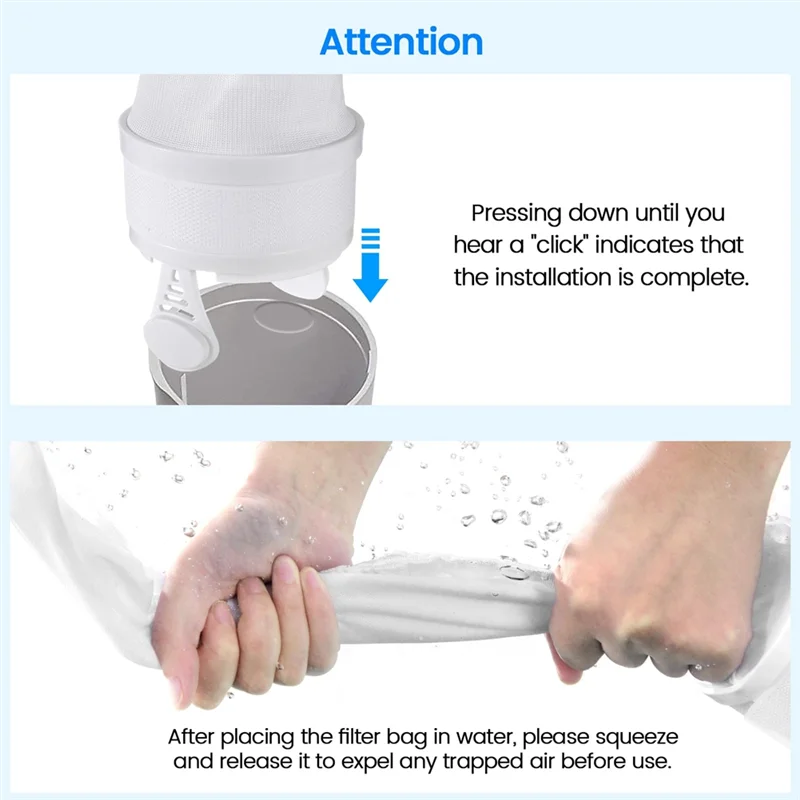 

ABFS 2 Pack Pool Cleaner Parts For Polaris 280 And 480 Nylon Mesh Pool Cleaner Universal Filter Bag Advanced Compatible