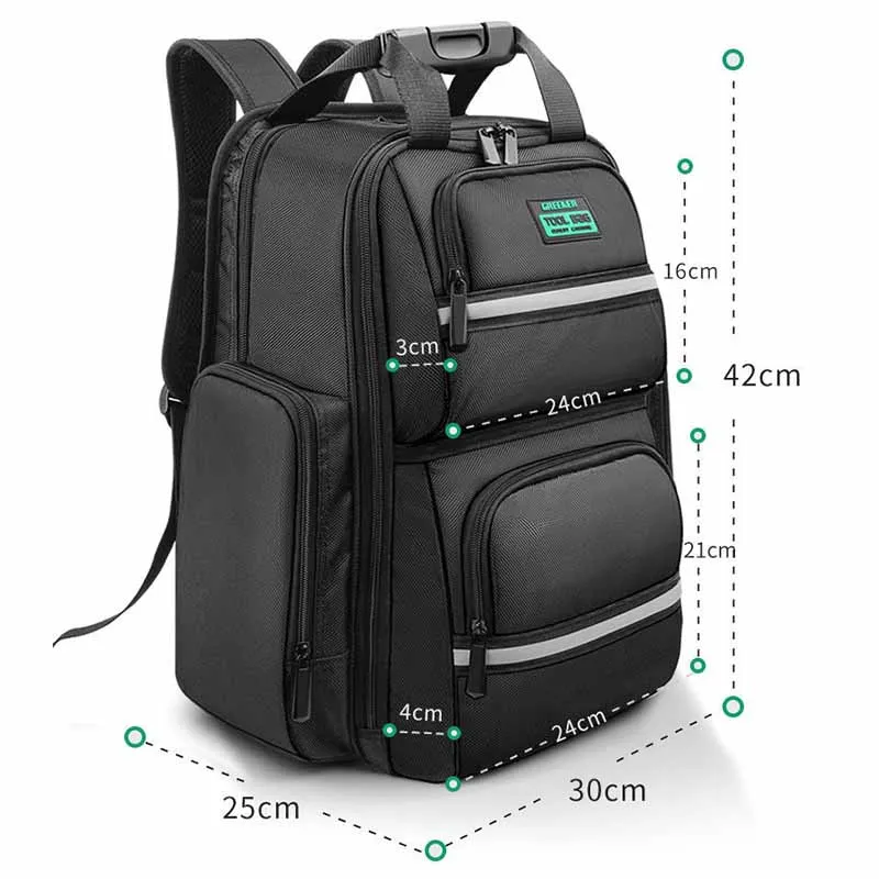 Multi-functional Professional Tool Storage Backpack Portable Large Capacity Electricians Special Hardware Tools Packaging Bags