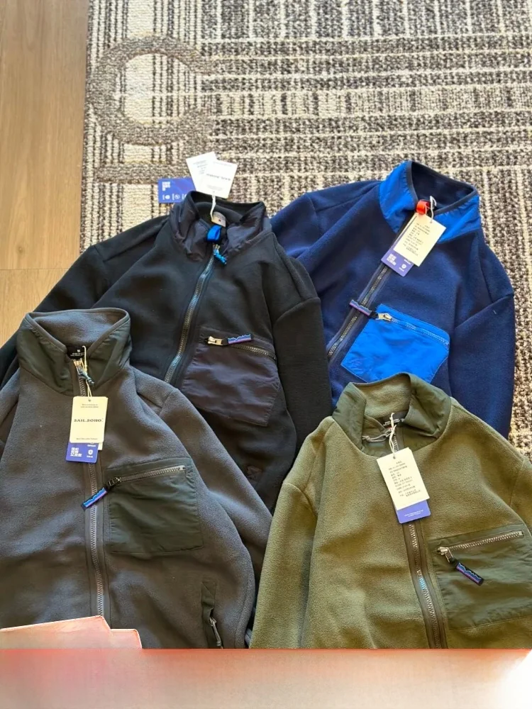 

Мужская уличная Fce Jaet 3D пошив цвета Blo Design, ветрозащитная теплая молния, декоративная подставка, подходит для длинной молнии...