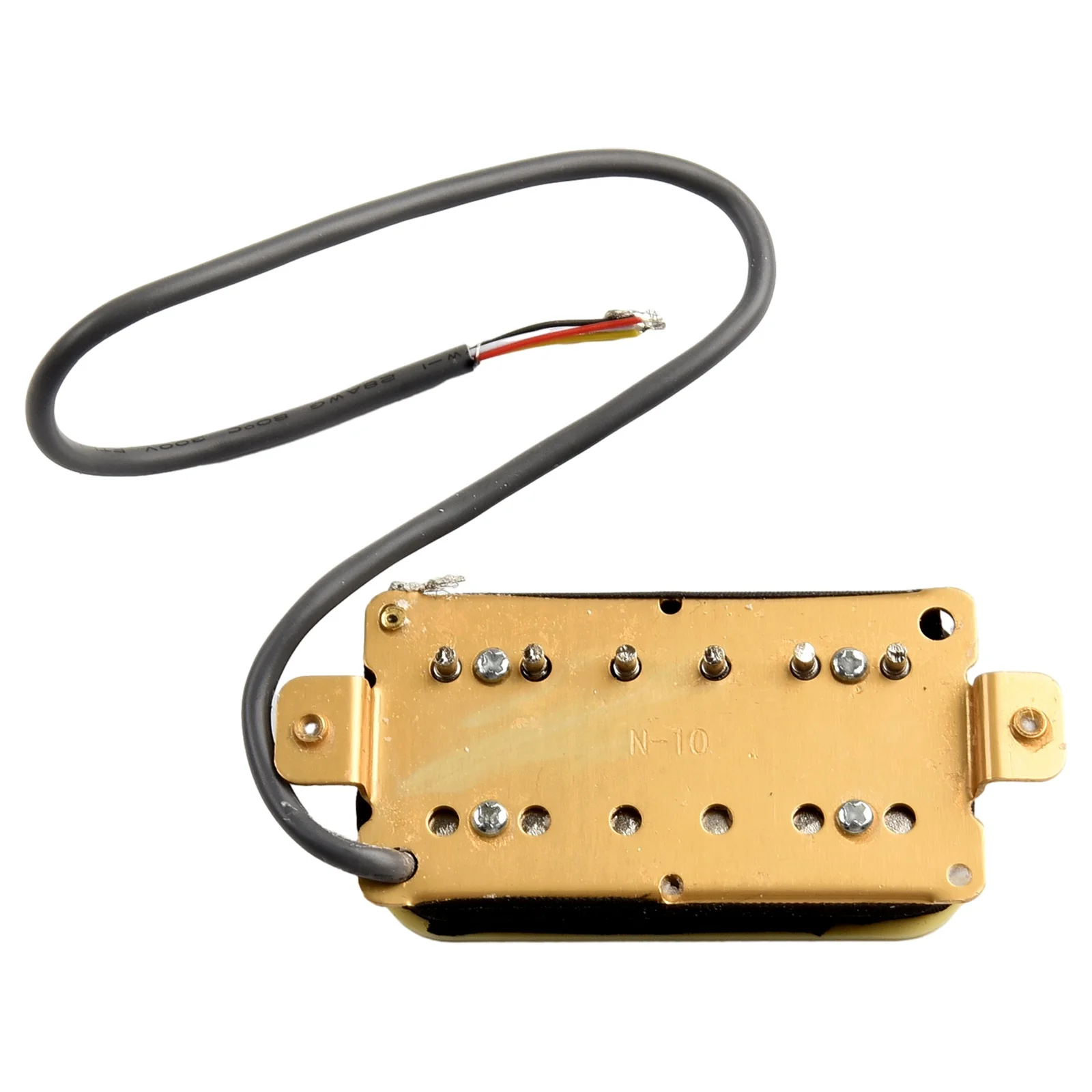 Humbucker Pickup Double Coil Electric Guitar Pickups Neck And Bridge Zebra Color Adjustable Slug Pole Pieces With Screws