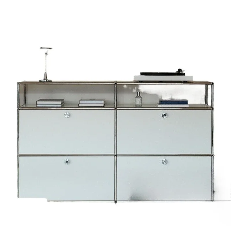 

Medieval modular side cabinets, Nordic stainless steel lockers, storage