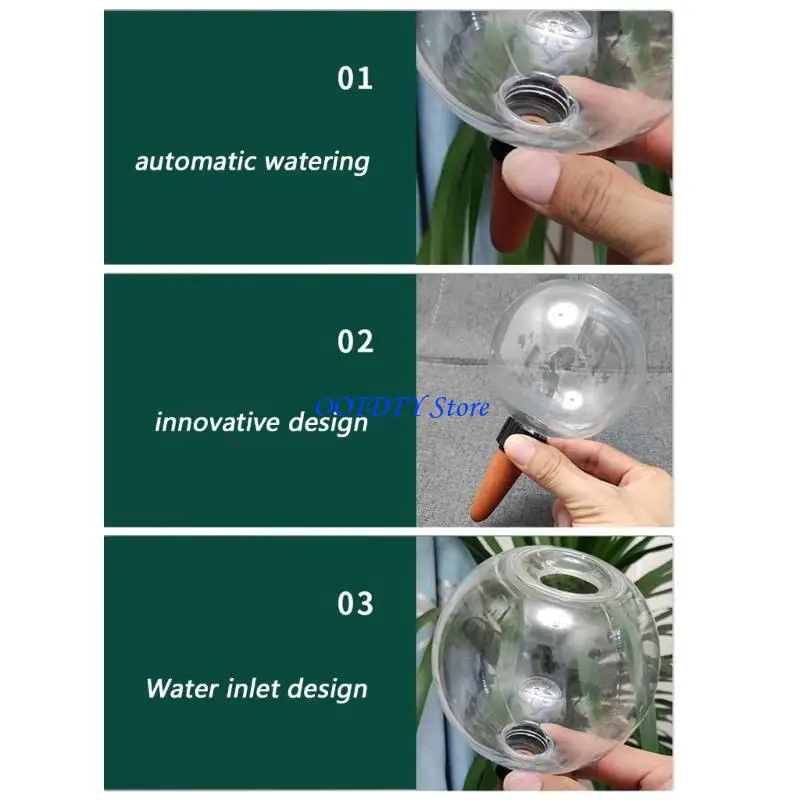 367A 6Pcs Plant Watering Globes Automatic Watering Globes Watering Planter Insert for Indoor Outdoor Drip Irrigation
