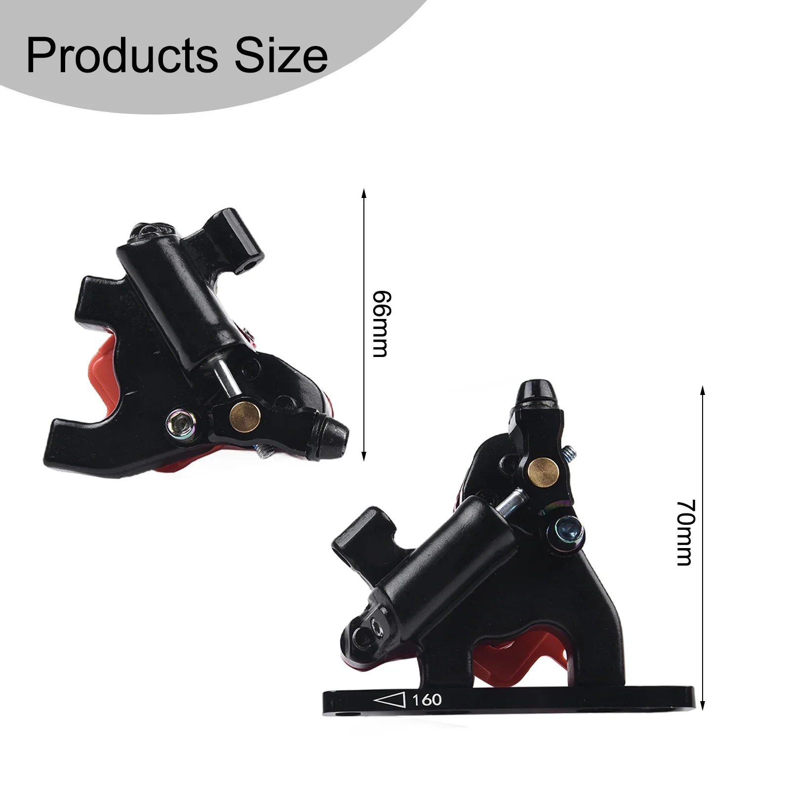 

Bicycle Components 1 Pair Bike Clamps Rear Brake 66mm Aluminum Alloy Cycling Parts Front Brake 72mm High-strength