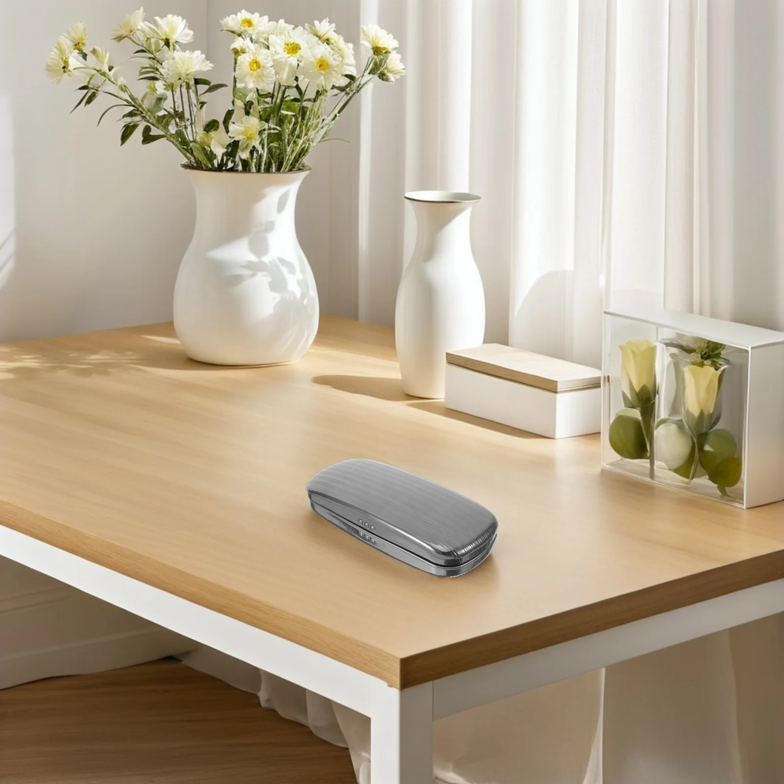 

2Pcs Aluminum Hard Sunglasses Case Lightweight Metal Protective Eyeglass Box Spectacles Organizer Portable Storage for Men Women