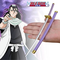 Metal Mini Bleach Katana Kuchiki Byakuya Sword Ninja Knife Iron Japanese Katana Real Size Steel Samurai Sabre Kid Toy Anime Gift