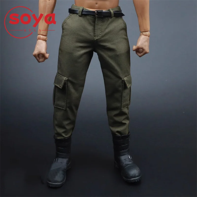 AFS 1/6 échelle mâle Combat pantalon pantalon décontracté avec ceinture vêtements modèle adapté 12 ''soldat figurine corps poupées