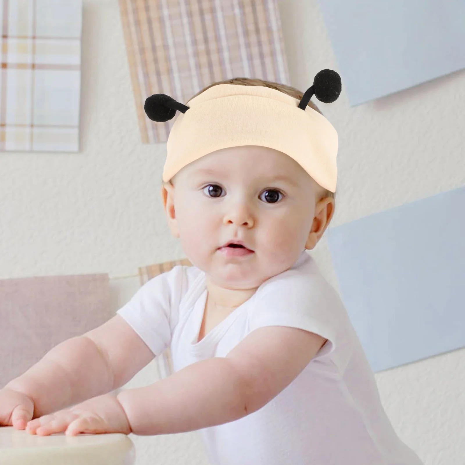 Diademas elásticas suaves para niñas, diseño de antena Adorable, accesorio para recién nacidos, suaves y a la moda