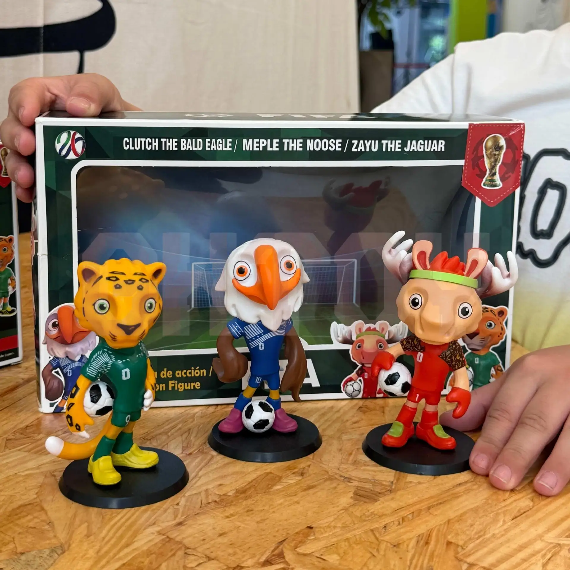 Figura Coleccionable de la Mascota de la FIFA 2026, Modelo de Recuerdo para Fanáticos del Fútbol, Adorno Decorativo de Escritorio, Regalo Conmemorativo para Niños y Adultos