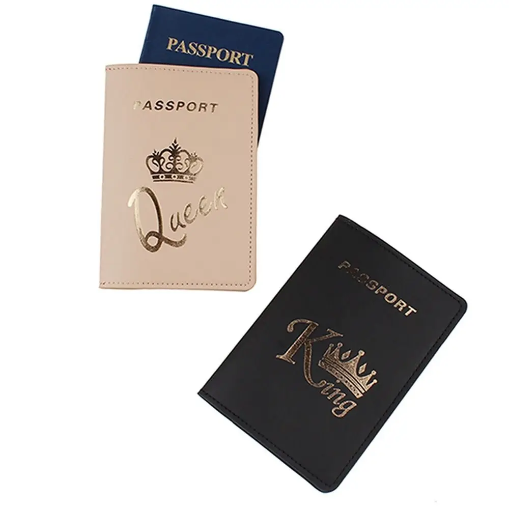 Airplane Check-in Leather Passport Holder Card Case Letter Certificate Storage Bag Multifunctional Ticket Holder Passport Clip