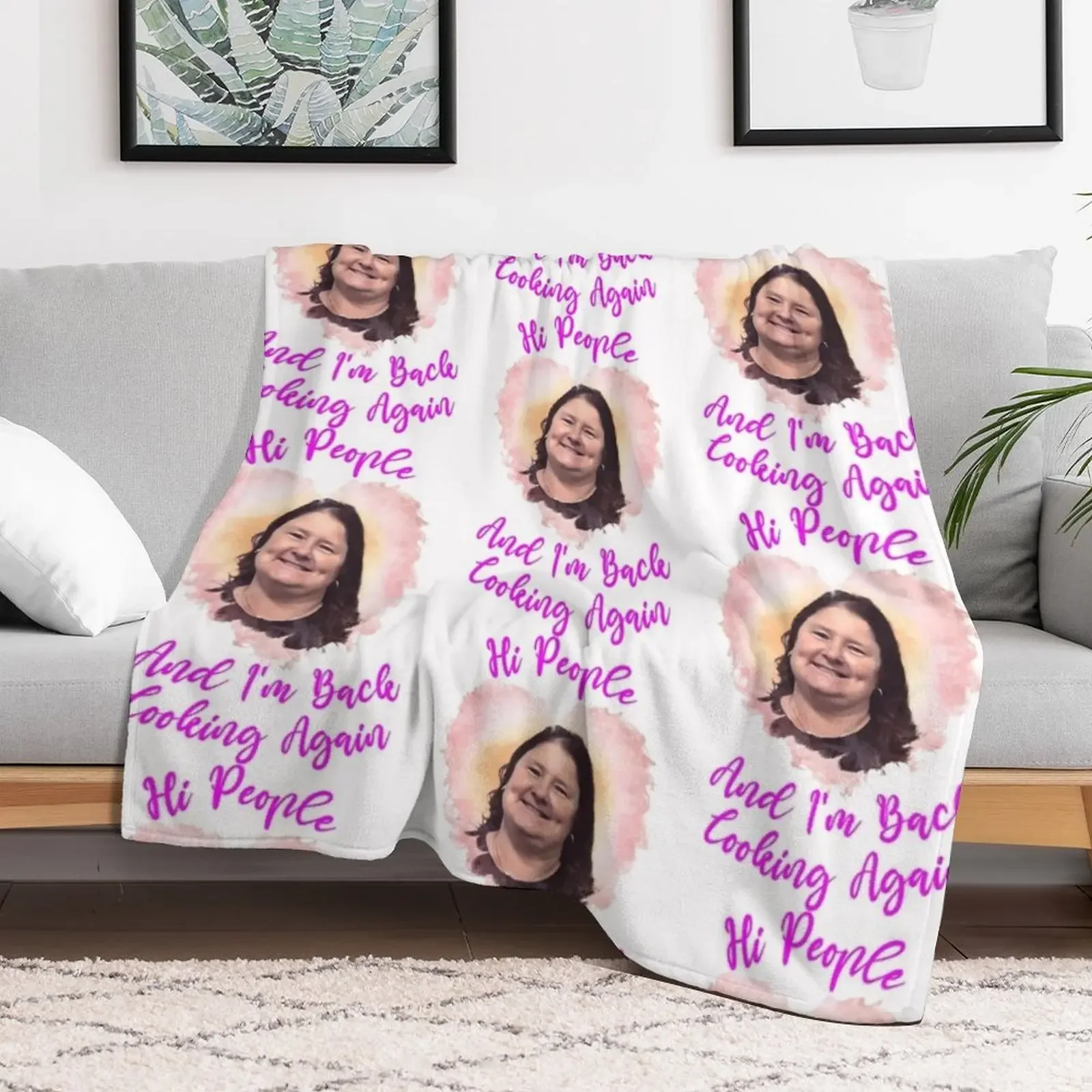 Kay_s Cooking Throw Blanket Warm Plush Fuzzy Blanket for Living Room