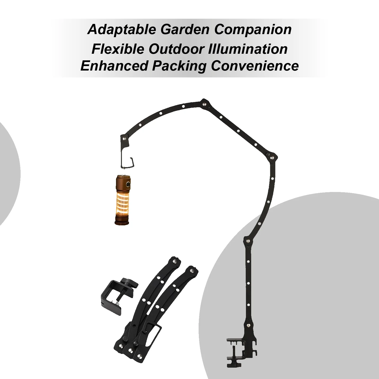 

Lantern Stand Camping Foldable Camp Supplies Outdoor Camping Light Stand For Travelers Fishermen Hikers Tailgate Parties