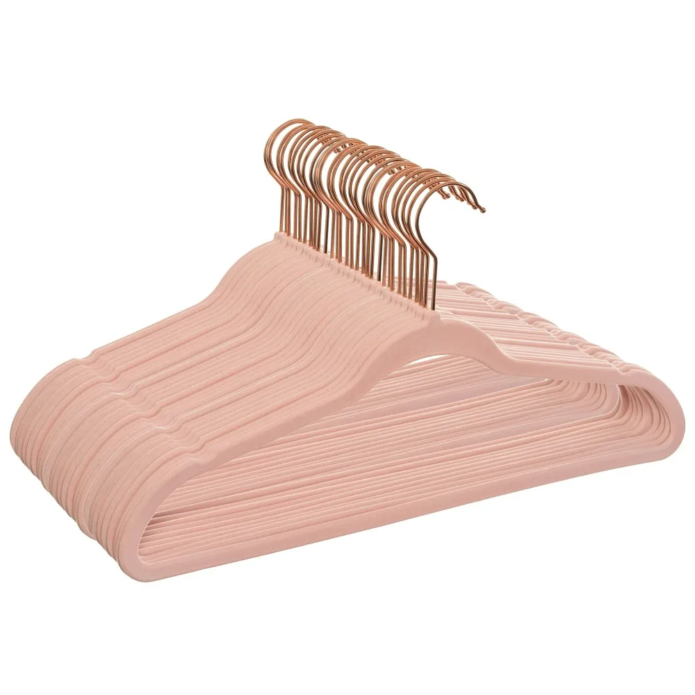 

Better Homes & Gardens Velvet Clothing Hangers, 100 Pack, Green, Non-Slip, Space Saving USA