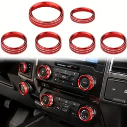 For F150 Air Conditioner Switch & Trailer & 4WD & VOL Knob Button Trim For Ford F150 XLT 2016 2017 2018 2019 (Not For 2020-2022)