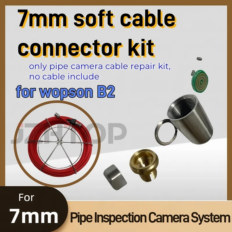

Wopson 7mm Soft Cable Connector Repair Kit Pipe Inspection Camera Replacement