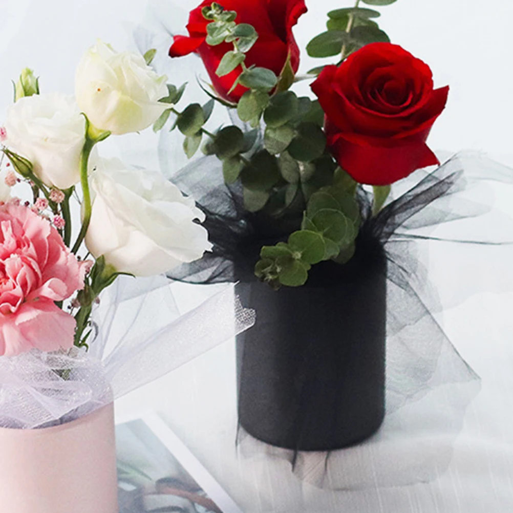 

4 Pcs Gift Box Round Flower Travel Floral Buckets Paper Bouquet Cardboard Cylinder